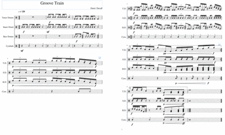 Free Sheet Music Groove Train