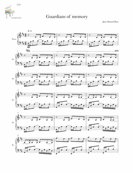 Guardians Of Memory Sheet Music