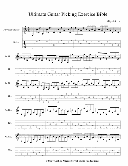 Guitar Picking Bible Sheet Music