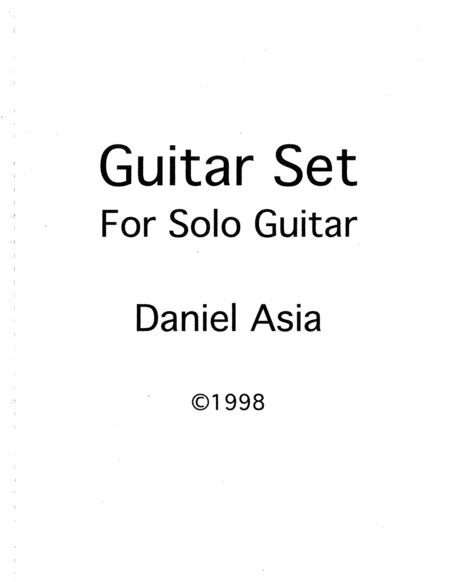 Guitar Set Sheet Music