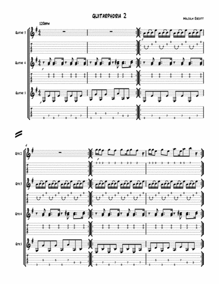 Free Sheet Music Guitarphoria 2 The Sequel