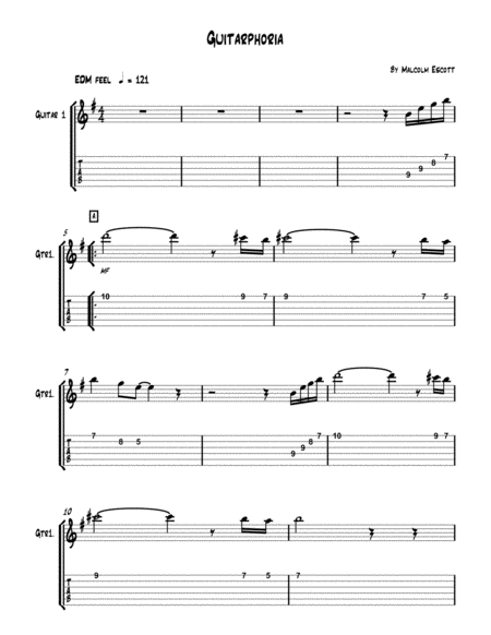 Guitarphoria Guitar 1 Sheet Music