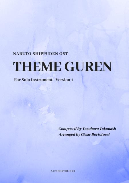 Guren Naruto Clarinet Solo Version 1 Sheet Music