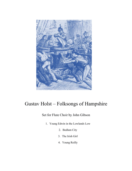 Gustav Holst Folksongs Of Hampshire Set For Flute Choir Sheet Music