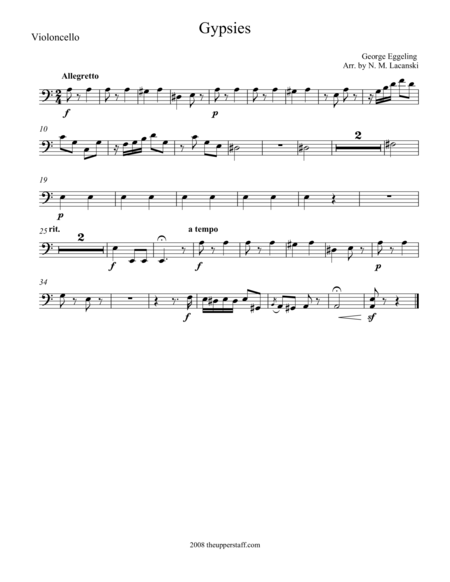 Free Sheet Music Gypsies