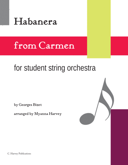 Habanera From Carmen For String Orchestra Sheet Music