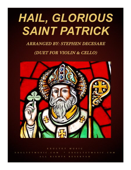 Free Sheet Music Hail Glorious Saint Patrick Duet For Violin And Cello