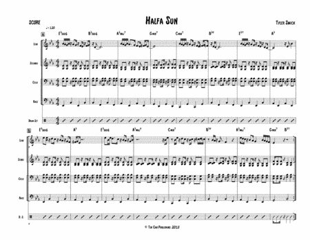 Free Sheet Music Halfa Sun For Steel Band Lead Sheet Arrangement