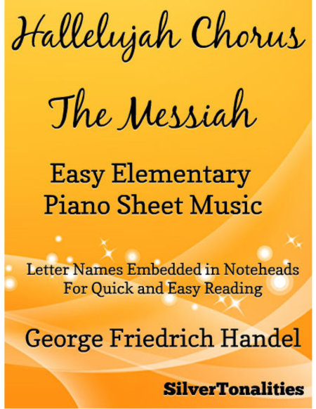 Hallelujah Chorus The Messiah Easy Elementary Piano Sheet Music Sheet Music