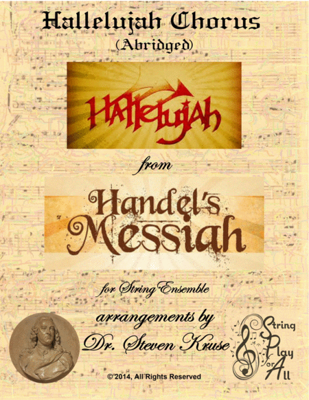 Hallelujah Chorus The Messiah For Multi Level String Orchestra Sheet Music