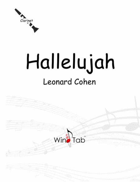 Hallelujah Clarinet Tab Sheet Music