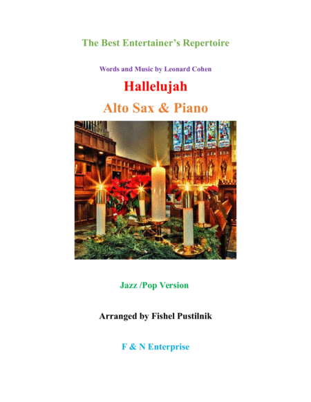 Free Sheet Music Hallelujah For Alto Sax And Piano
