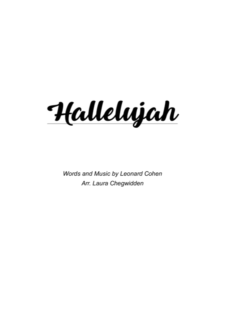 Hallelujah For String Trio 2 Violins Sheet Music