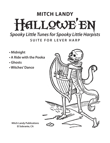 Halloween Spooky Little Tunes For Spooky Little Harpists Sheet Music