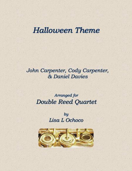 Halloween Theme For Double Reed Quartet Sheet Music