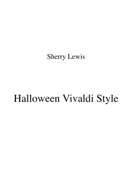 Halloween Vivaldi Style String Duo For String Duo Sheet Music