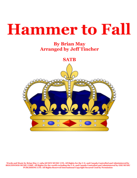 Free Sheet Music Hammer To Fall