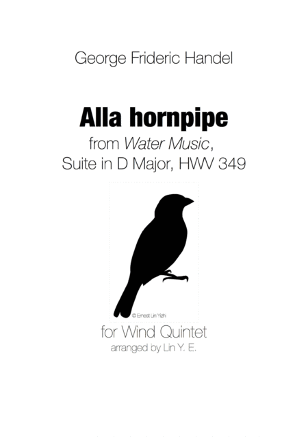 Handel Alla Hornpipe From Water Music Suite For Wind Quintet Sheet Music