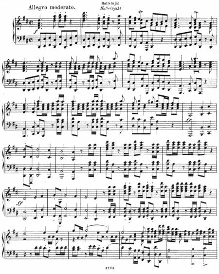 Handel Messiah Hallelujah Piano Solo Original Version Sheet Music