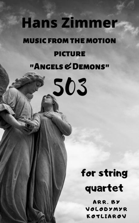 Free Sheet Music Hans Zimmer 503 From The Motion Picture Angels And Demons For String Quartet