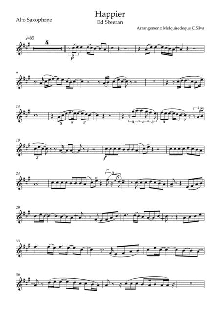 Happier Alto Sax Sheet Music