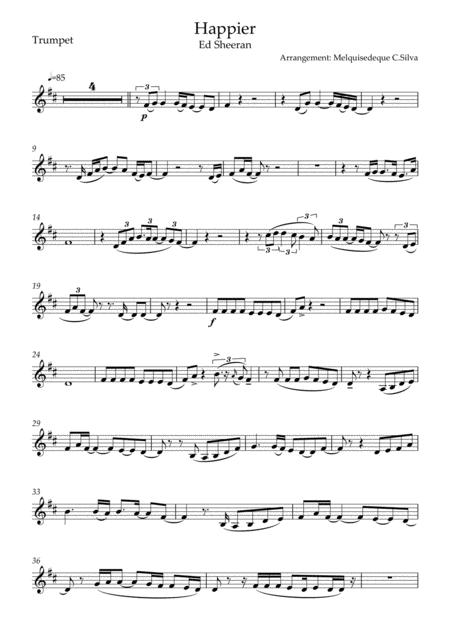 Free Sheet Music Happier Trumpet