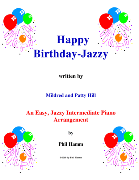 Free Sheet Music Happy Birthday Jazzy