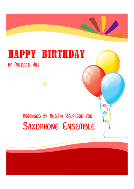 Happy Birthday Sax Ensemble Sheet Music