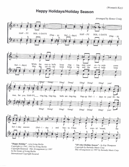 Happy Holiday Sheet Music