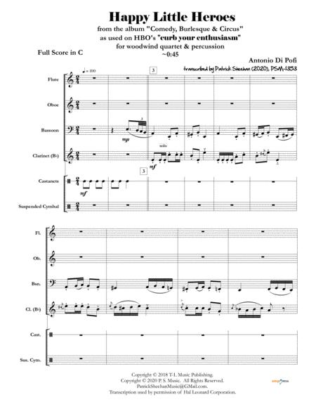 Happy Little Heroes From Curb Your Enthusiasm Full Score Set Of Parts Sheet Music