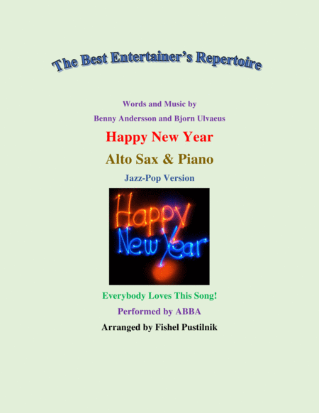 Happy New Year For Alto Sax And Piano Video Sheet Music