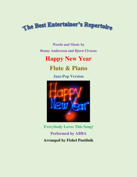 Free Sheet Music Happy New Year For Flute And Piano Video