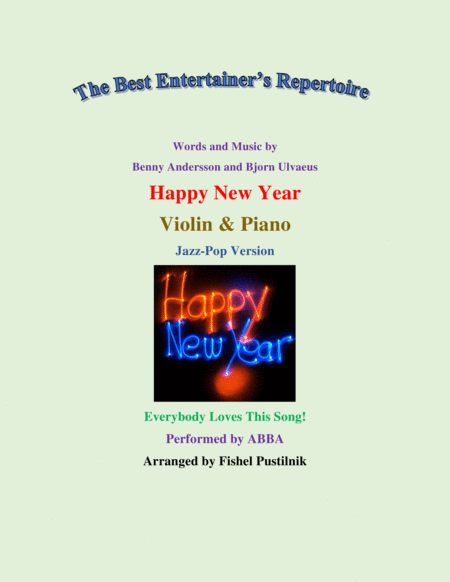 Happy New Year For Violin And Piano Video Sheet Music