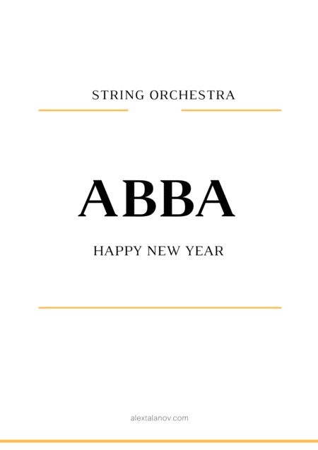 Happy New Year Sheet Music