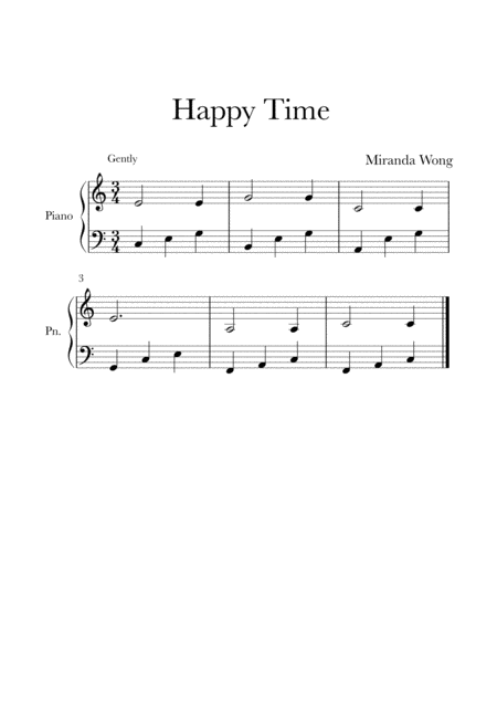Free Sheet Music Happy Time Children Piano Favorites