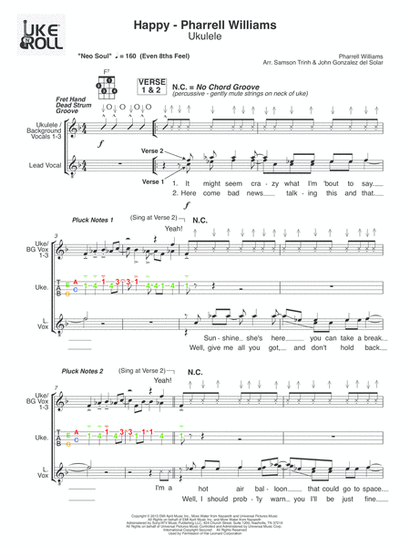 Happy Ukulele Sheet Music