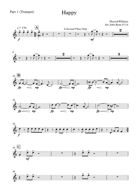 Happy Wedding Band Arrangement Horns Rhythm Sheet Music