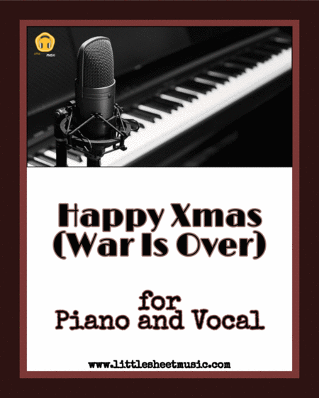 Happy Xmas War Is Over Piano Vocal Sheet Music