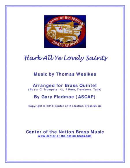 Free Sheet Music Hark All Ye Lovely Saints