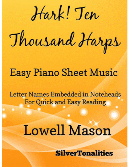 Free Sheet Music Hark Ten Thousand Harps Easy Piano Sheet Music