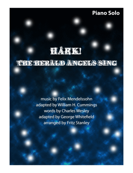 Hark The Herald Angel Sing Piano Solo Sheet Music