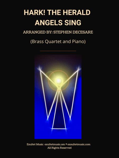 Hark The Herald Angels Sing Brass Quartet And Piano Sheet Music