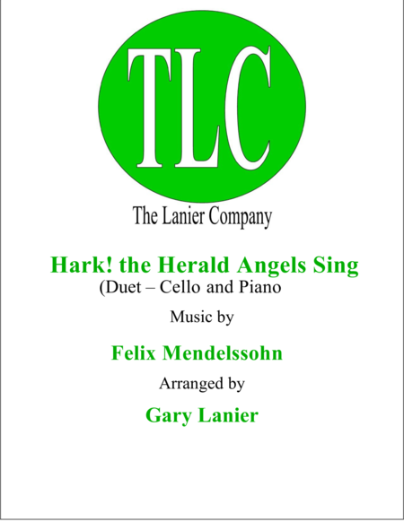 Free Sheet Music Hark The Herald Angels Sing Duet Cello And Piano Score And Parts