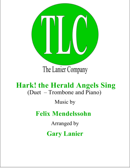 Free Sheet Music Hark The Herald Angels Sing Duet Trombone And Piano Score And Parts