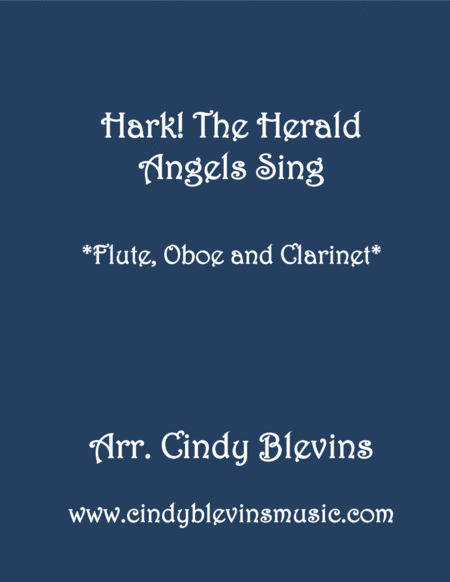 Hark The Herald Angels Sing For Flute Oboe And Clarinet Sheet Music