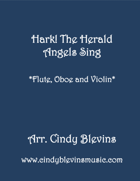 Hark The Herald Angels Sing For Flute Oboe And Violin Sheet Music