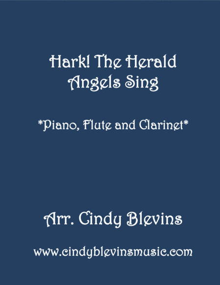 Hark The Herald Angels Sing For Piano Flute And Clarinet Sheet Music