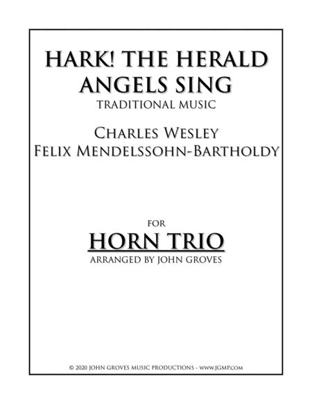 Hark The Herald Angels Sing Horn Trio Sheet Music