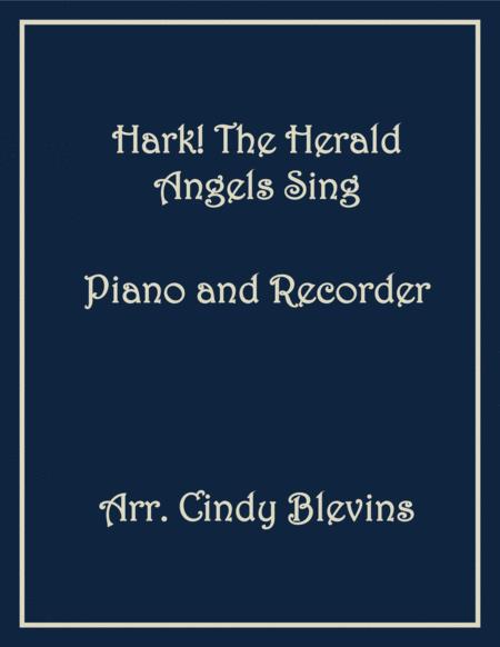 Free Sheet Music Hark The Herald Angels Sing Piano And Recorder