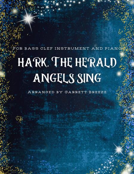 Hark The Herald Angels Sing Solo Double Bass And Piano Sheet Music